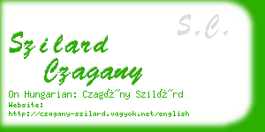 szilard czagany business card